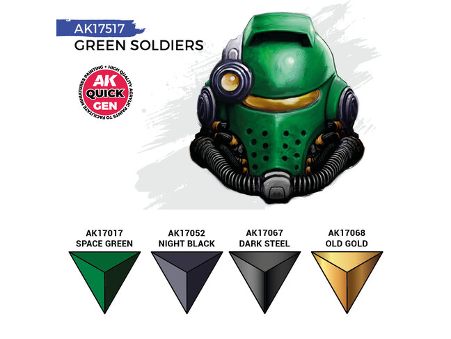 AK Interactive Quick Gen Set - Green Soldiers