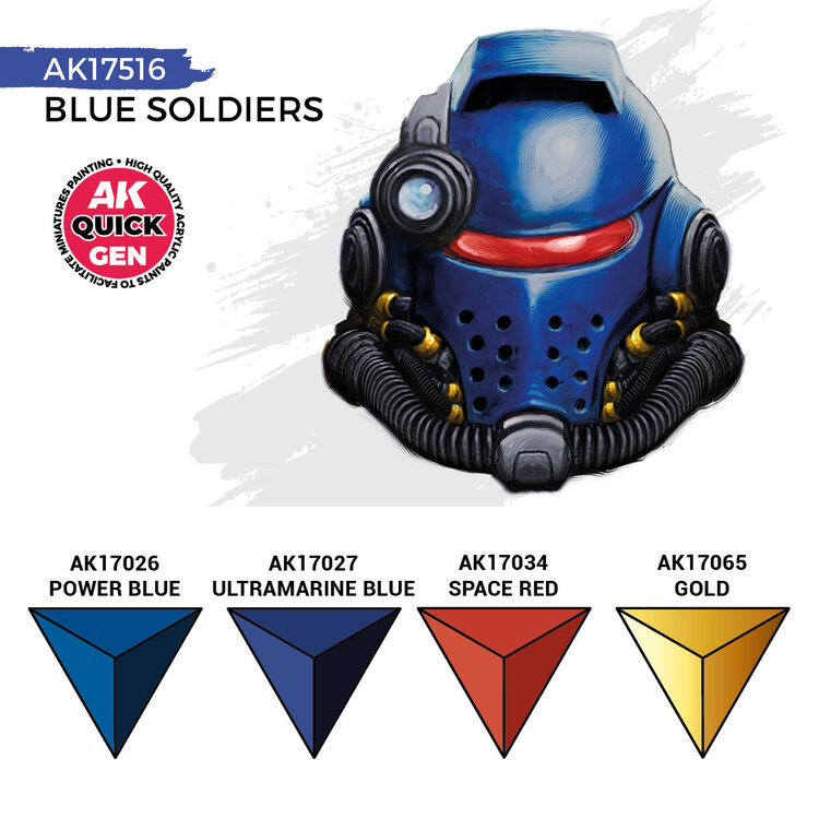 AK Interactive AK Interactive: Quick Gen Set - Blue Soldiers