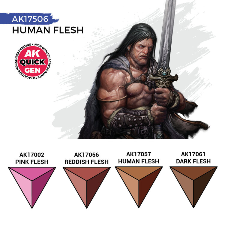 AK Interactive AK Interactive: Quick Gen Set - Human Flesh