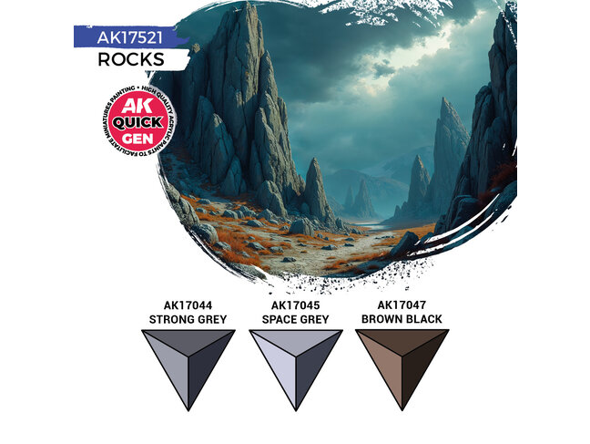 AK Interactive Quick Gen Set - Rocks