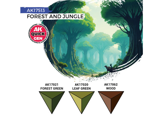 AK Interactive Quick Gen Set - Forest and Jungle