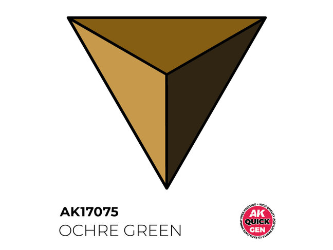 AK Interactive Quick Gen Color - Ochre Green