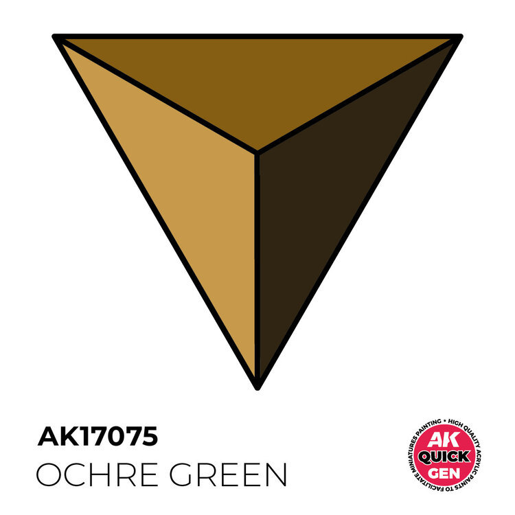 AK Interactive AK Interactive: Quick Gen Color - Military - Ochre Green