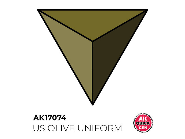 AK Interactive Quick Gen Color - US Olive Uniform