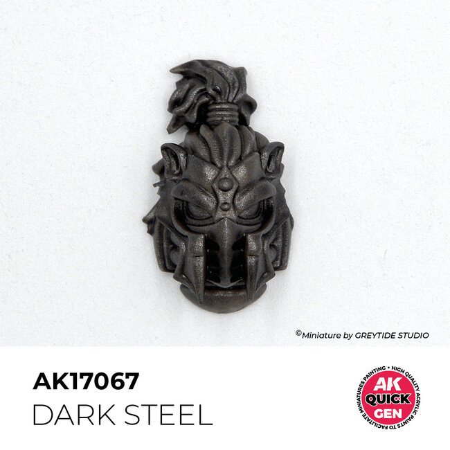 AK Interactive AK Interactive: Quick Gen Color - Metallic - Dark Steel