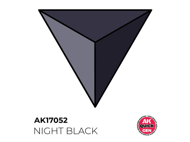 AK Interactive Quick Gen Color - Night Black