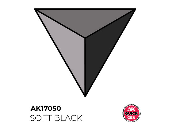 AK Interactive Quick Gen Color - Soft Black