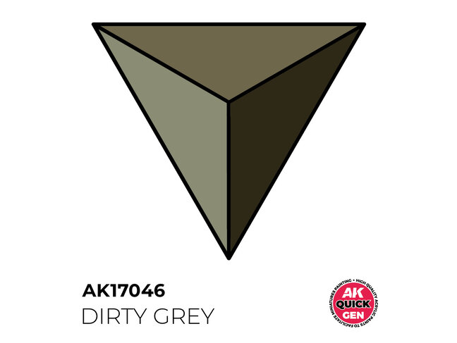 AK Interactive Quick Gen Color - Dirty Grey