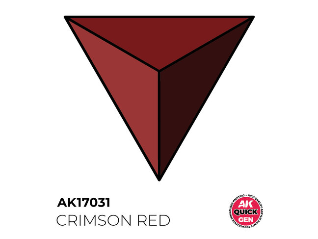 AK Interactive Quick Gen Color - Crimson Red