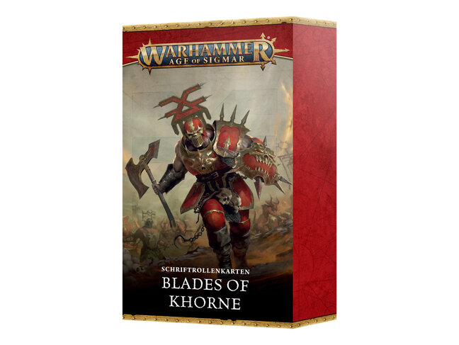 Games Workshop Warhammer Warscroll Cards: Baldes of Khorne (de)