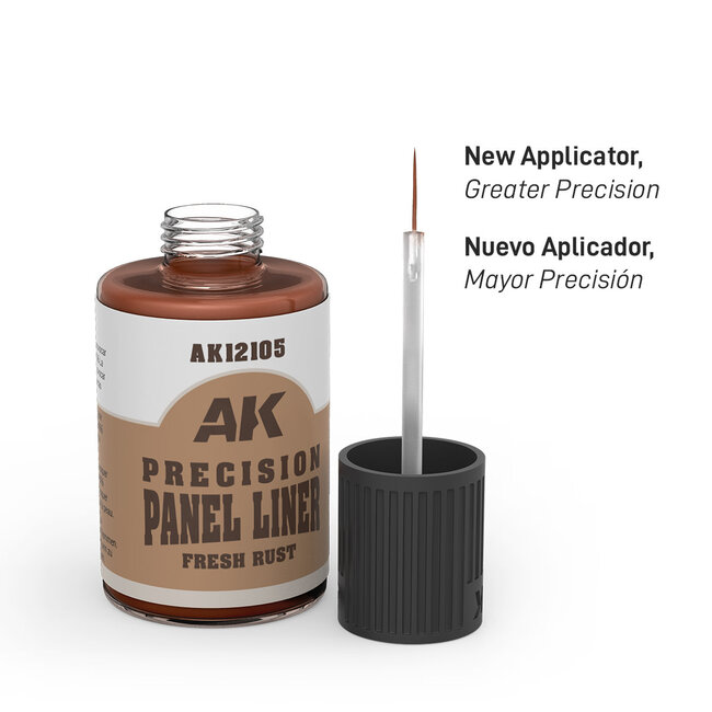 AK Interactive AK Interactive: Precision Panel Liner - Fresh Rust