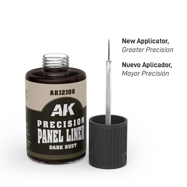 AK Interactive AK Interactive: Precision Panel Liner - Dark Rust