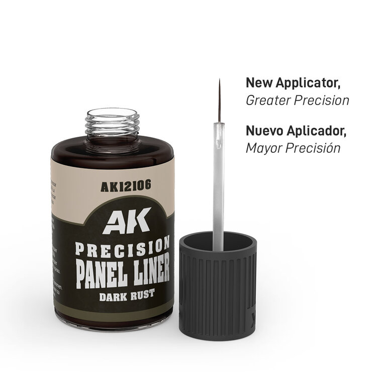 AK Interactive AK Interactive: Precision Panel Liner - Dark Rust