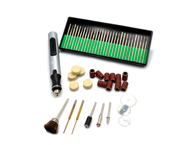 AK Interactive Cordless Rotary Tool with Accessories