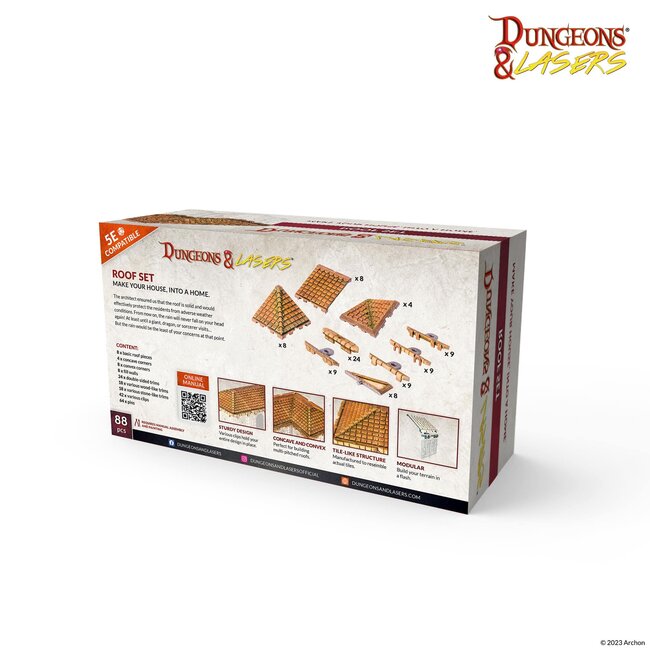 Archon Studio Archon Studio - Dungeons & Lasers: Roof Set - Make Your House, Into a Home