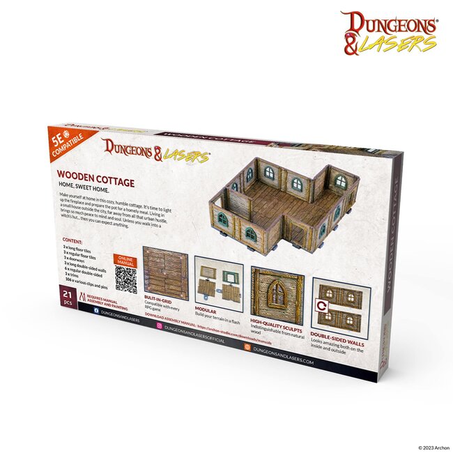 Archon Studio Archon Studio - Dungeons & Lasers: Wooden Cottage - Home, Sweet Home.
