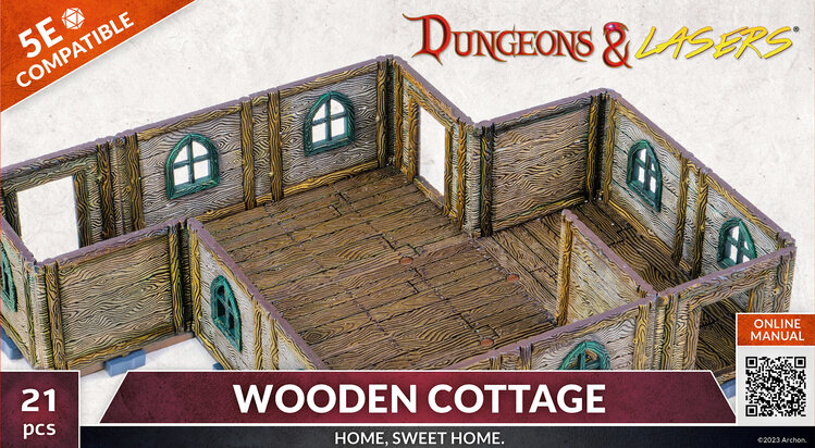 Archon Studio Archon Studio - Dungeons & Lasers: Wooden Cottage - Home, Sweet Home.