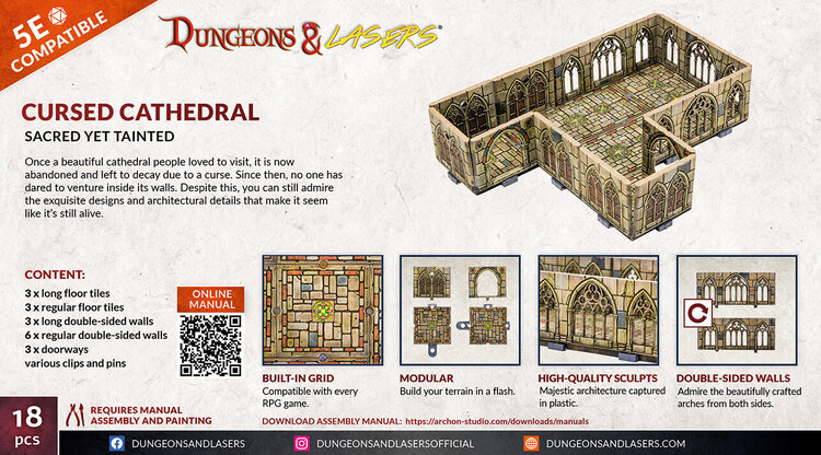 Archon Studio Archon Studio - Dungeons & Lasers: Cursed Cathedral - Sacred Yet Tainted