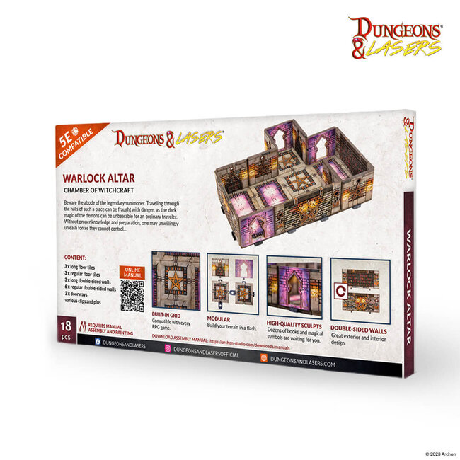 Archon Studio Archon Studio - Dungeons & Lasers: Warlock Altar - Chamber of Witchcraft