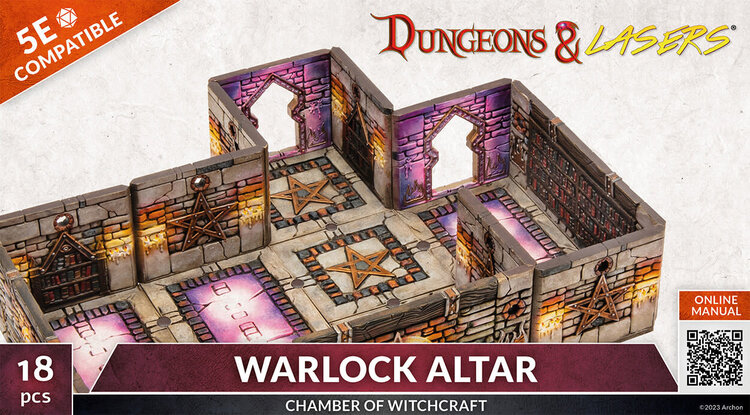 Archon Studio Archon Studio - Dungeons & Lasers: Warlock Altar - Chamber of Witchcraft