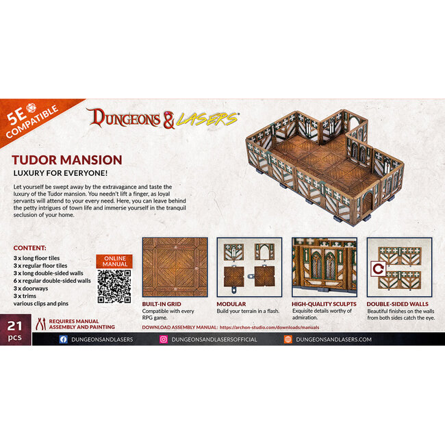 Archon Studio Archon Studio - Dungeons & Lasers: Tudor Mansion - Luxury for Everyone!