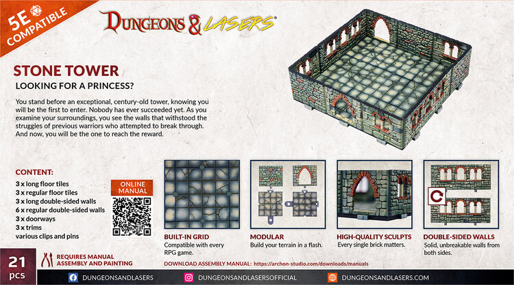 Archon Studio Archon Studio - Dungeons & Lasers: Stone Tower - Looking for a Princess?