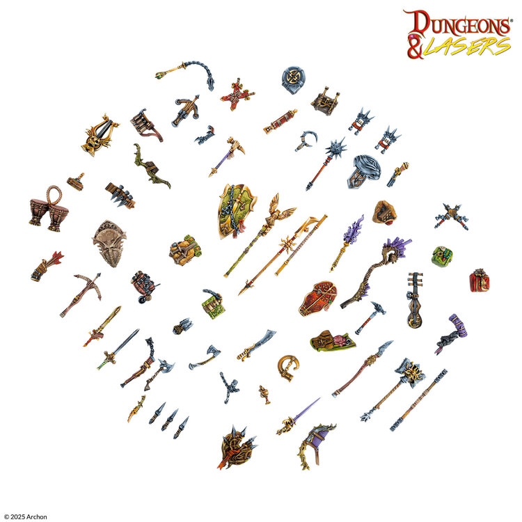 Archon Studio Archon Studio - Dungeons & Lasers: Adventurer's Gear Set