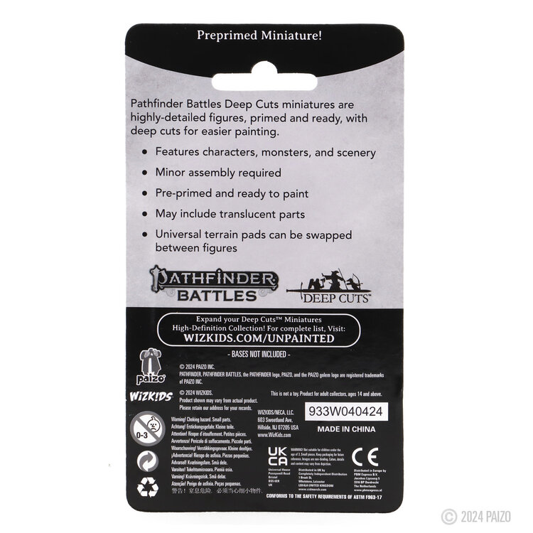 Wizkids Wizkids - Pathfinder Battles: Male Dwarf Champion High-Level