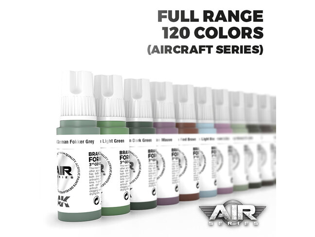 AK Interactive Full Range: 3rd Generation - AIR Series - 120 Units