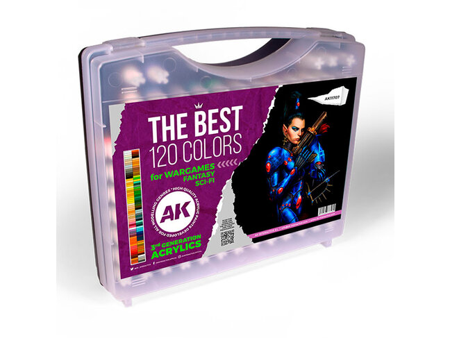 AK Interactive The Best 120 Colors for Wargames, Fantasy & Sci-Fi