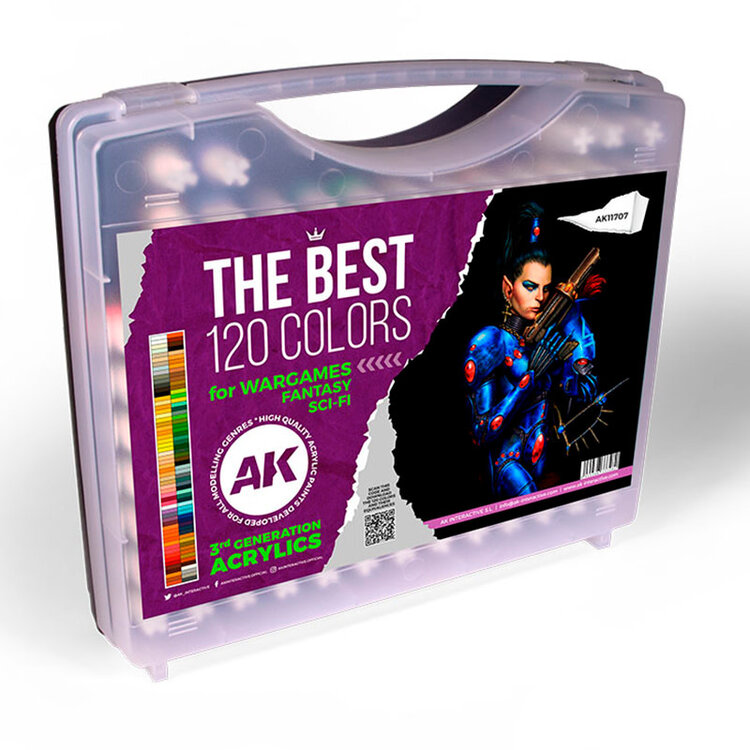 AK Interactive AK Interactive - The Best 120 Colors for Wargames, Fantasy & Sci-Fi
