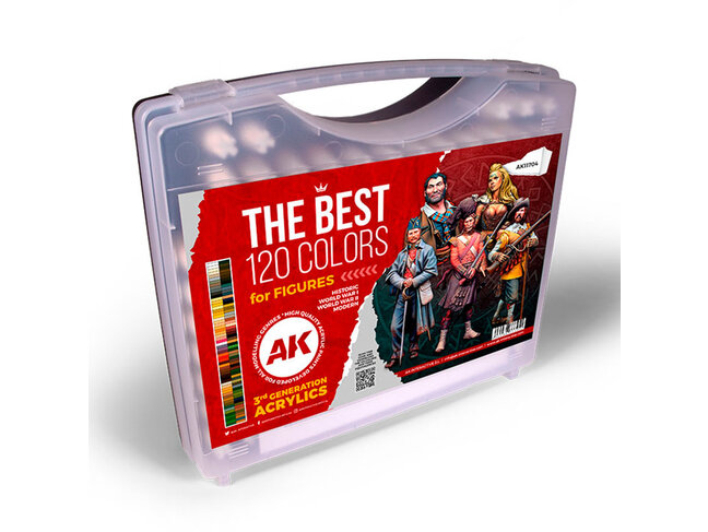AK Interactive The Best 120 Colors for Figures (nur auf Bestellung)