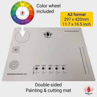 RedGrass Games RGG Painting Mat A3 - Cut resistant