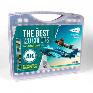 AK Interactive The Best 120 Colors for Aircraft (nur auf Bestellung)