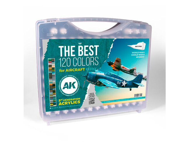 AK Interactive The Best 120 Colors for Aircraft