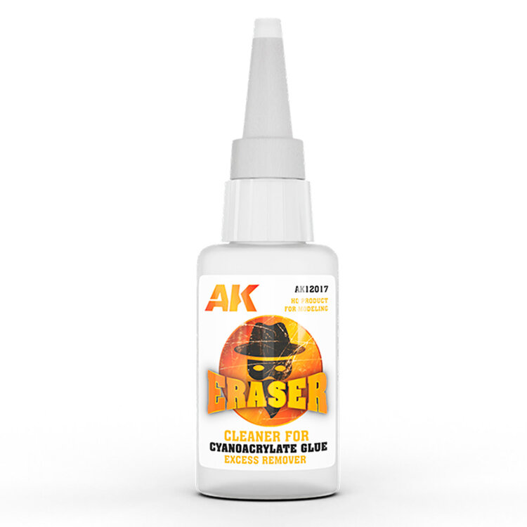 AK Interactive AK Interactive: Eraser - Cleaner for Cyanocrylate Glue Excess Remover