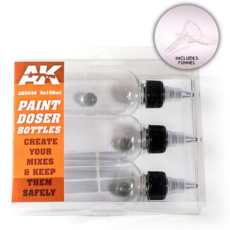 AK Interactive Paint Doser Bottles 100ml