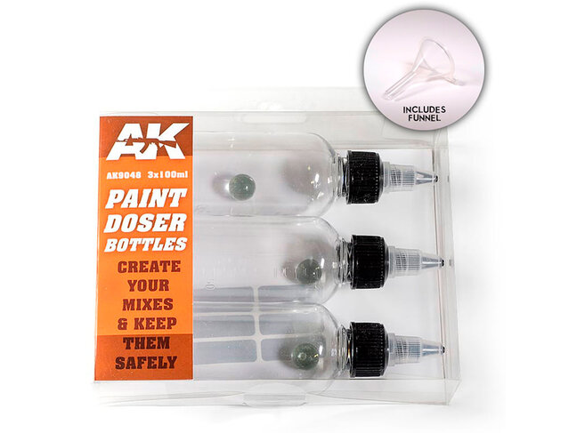 AK Interactive Paint Doser Bottles 100ml