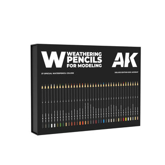 AK Interactive Full Range: Weathering Pencils - Deluxe Edition Box - 37 Units