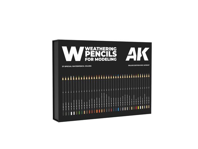AK Interactive Full Range: Weathering Pencils - Deluxe Edition Box - 37 Units