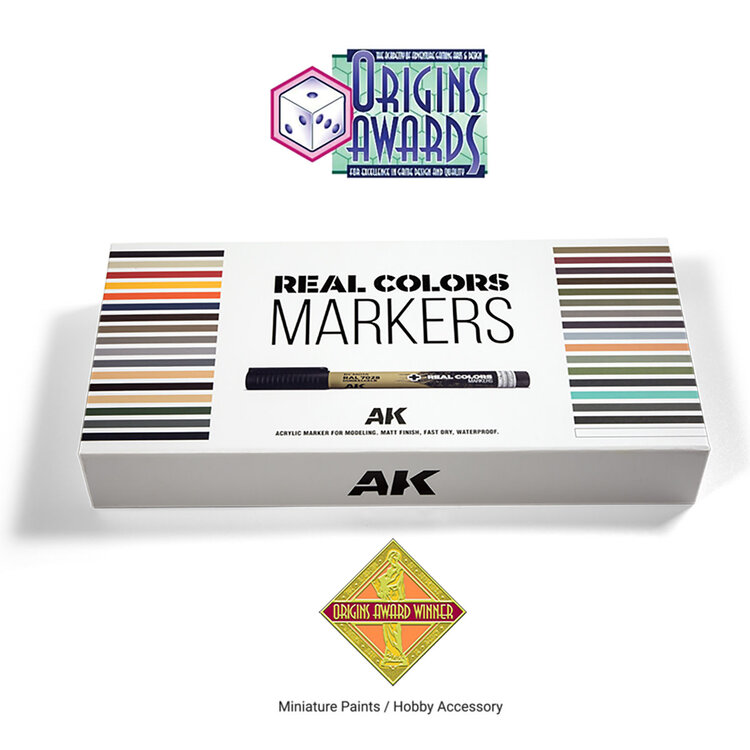 AK Interactive AK Interactive - Full Range: Real Colors Markers Set - Special Box - 34 Units