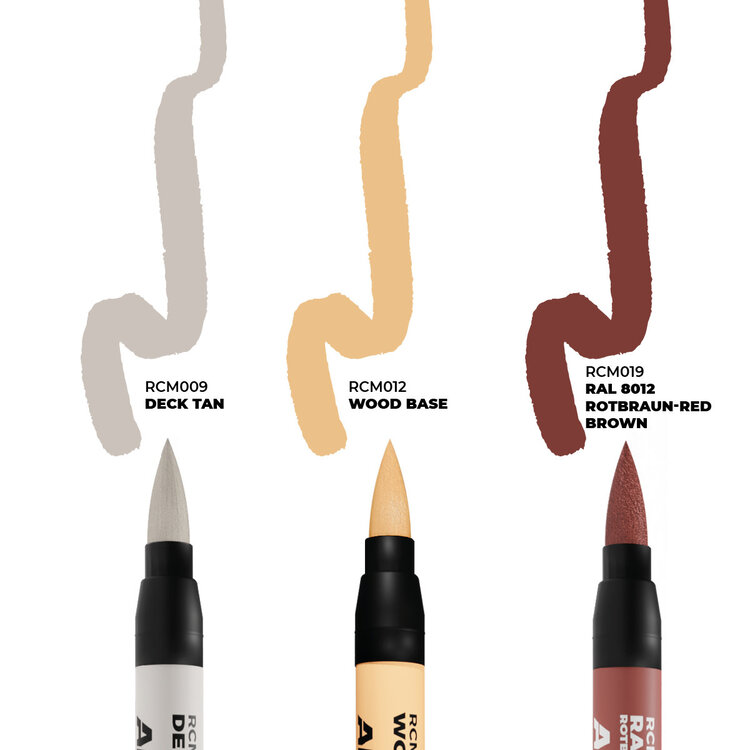 AK Interactive AK Interactive: Real Colors Markers Set - Ships and Decks