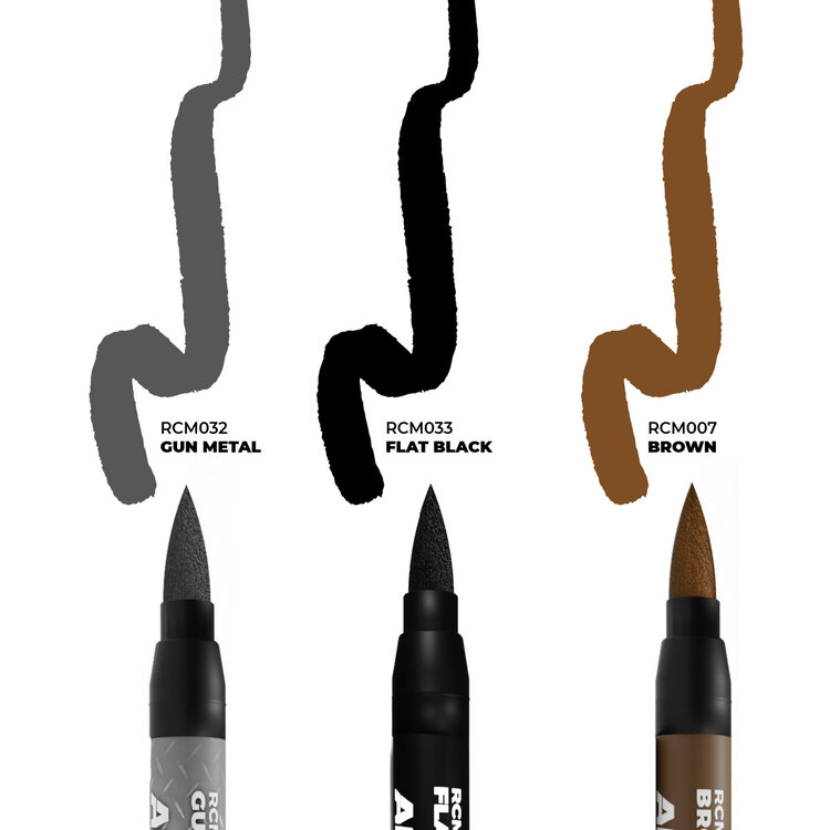 AK Interactive AK Interactive: Real Colors Markers Set - Weapons