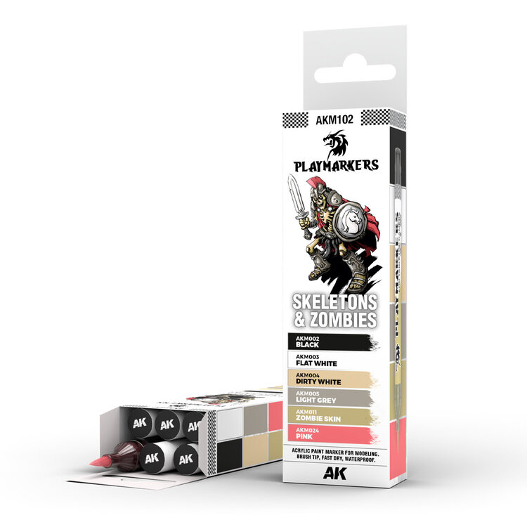 AK Interactive AK Interactive: Playmarker Set - Skeletons & Zombies