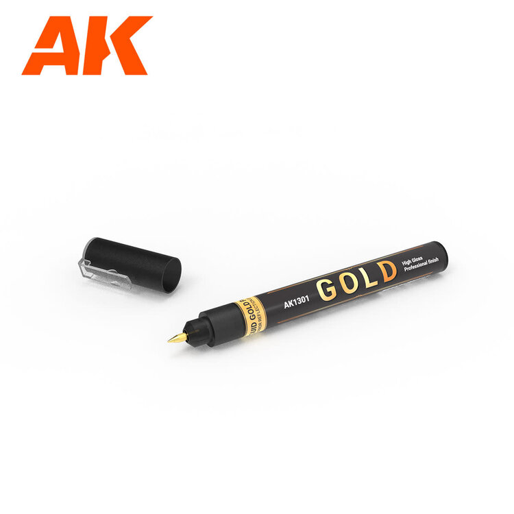AK Interactive AK Interactive: Metallic Liquid Markers - 4 Units Set