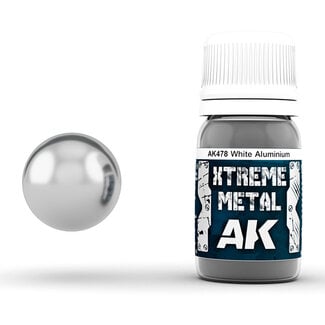 AK Interactive Xtreme Metal - White Aluminium