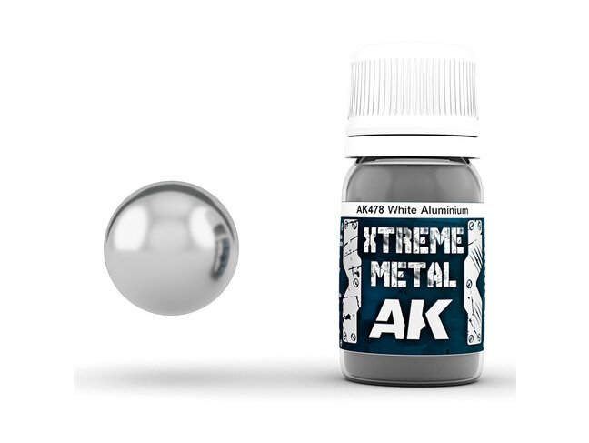 AK Interactive Xtreme Metal - White Aluminium