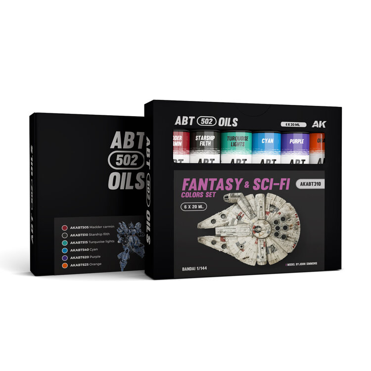 Abteilung 502 AK Interactive - ABT 502: Oils - Fantasy & Sci-Fi Colors Set