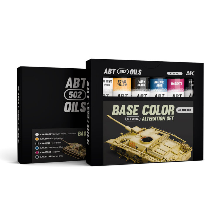 Abteilung 502 AK Interactive - ABT 502: Oils - Base Color Alteration Set