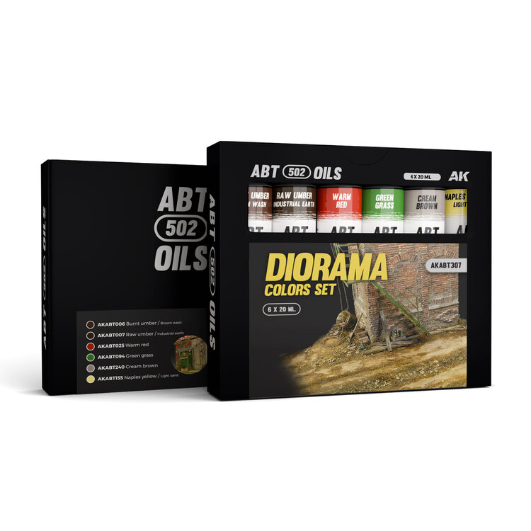 Abteilung 502 AK Interactive - ABT 502: Oils - Diorama Colors Set